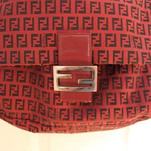 USED Fendi Print Shoulder Bag